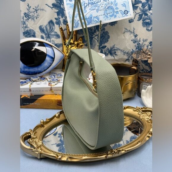 🆕 OROTON 🧿 NWT Clara Mini Convertible Crossbody Bag, Cactus Leather - Picture 8 of 15